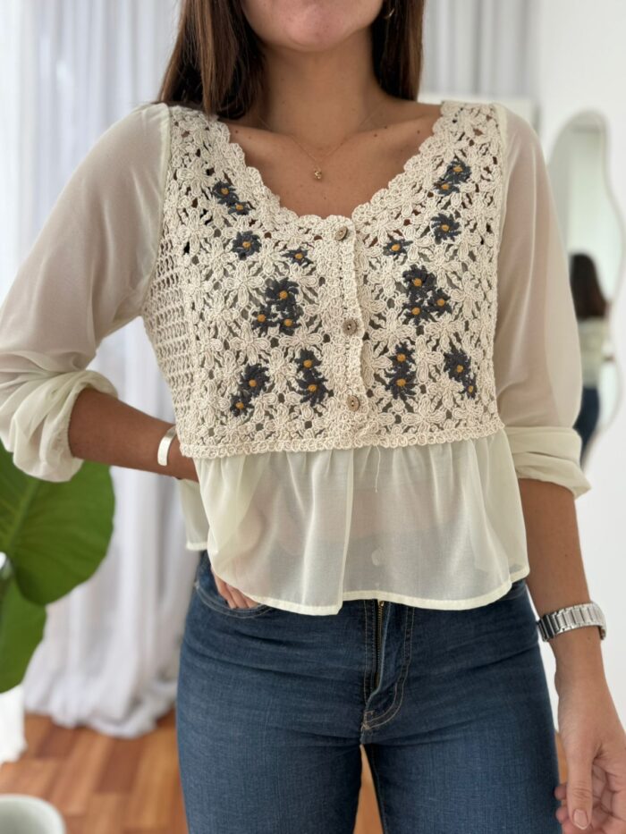 CAMISA ROXANA - S/M, natural