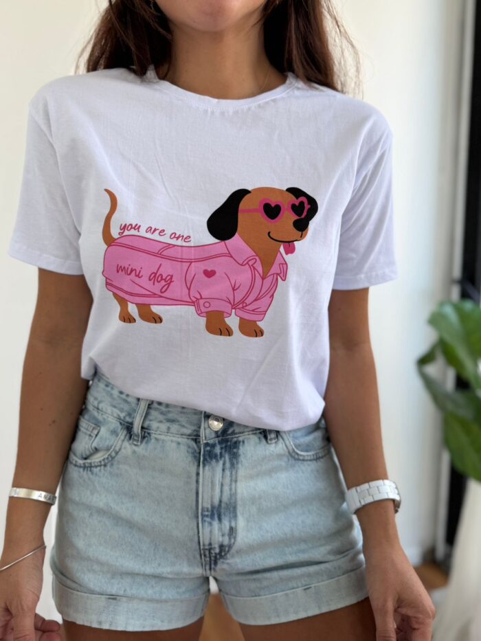 REMERA SALCHICHA CUTE - Blanco